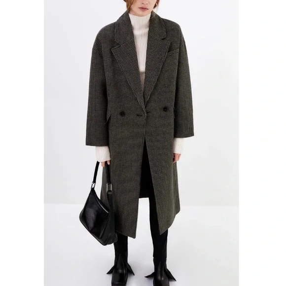 ZARA Wool Blend Coat - Picture 1 of 8